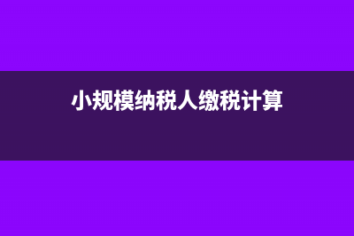 小规模纳税人缴纳企业所得税有哪些优惠(小规模纳税人缴税计算)