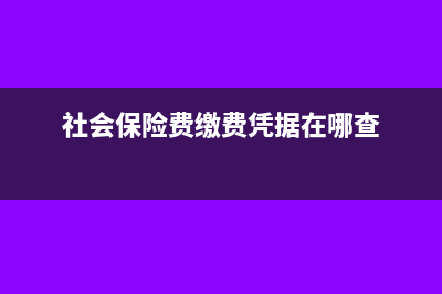 社会保险费缴费人存款账户是什么(社会保险费缴费凭据在哪查)