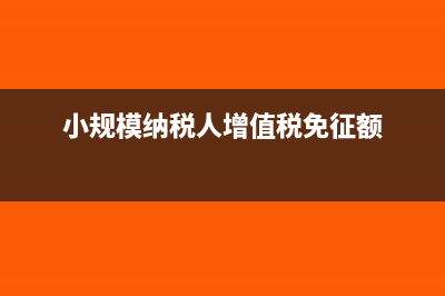 小规模纳税人增值税起征点与免征额的区别(小规模纳税人增值税免征额)