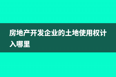 房地产开发企业出租开发产品应缴纳房产税?(房地产开发企业的土地使用权计入哪里)