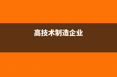 高技术企业的智力资本核算?(高技术制造企业)