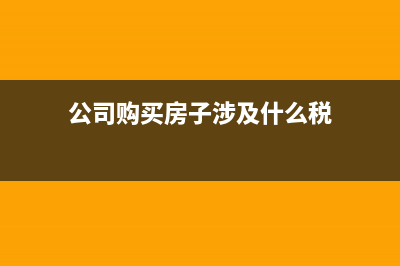 公司买房子涉及到的契税和印花税怎么做账?(公司购买房子涉及什么税)