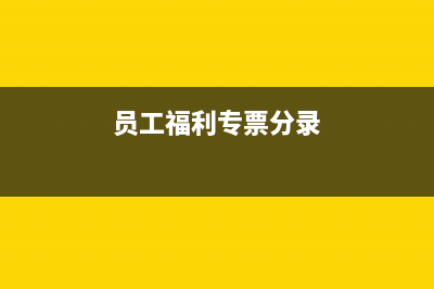 员工福利的专票报税时候怎么处理?(员工福利专票分录)