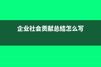 企业社会贡献总额包括应交增值税如何计算?(企业社会贡献总结怎么写)