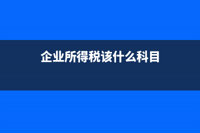 企业所得税该什么时候申报缴纳？(企业所得税该什么科目)