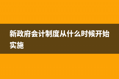 新政府会计制度中待资产损益科目怎样处理？(新政府会计制度从什么时候开始实施)
