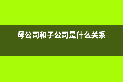 母公司和子公司的账可以由同一个人做吗？(母公司和子公司是什么关系)
