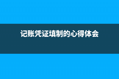 记账凭证填制的具体要求(记账凭证填制的心得体会)