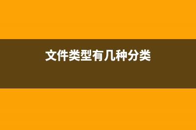 文件类型有几种详情(文件类型有几种分类)