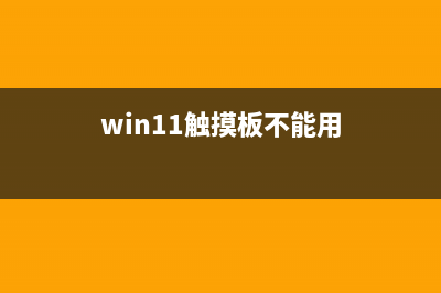 Win11中触摸板不工作怎么办？Win11中触摸板不工作修复方法(win11触摸板不能用)