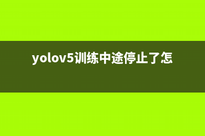 YOLOV5-断点训练/继续训练(yolov5训练中途停止了怎么办)