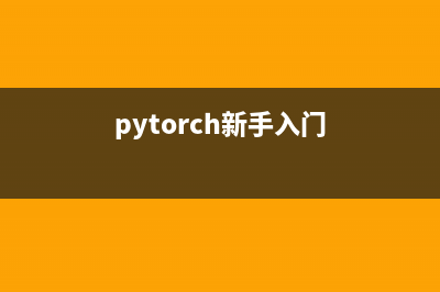pytorch从零开始搭建神经网络(pytorch新手入门)