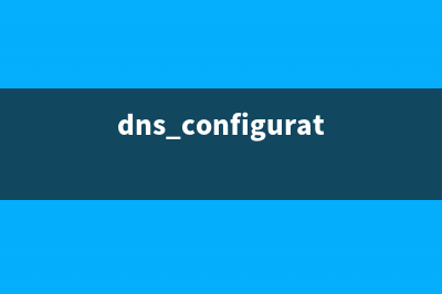 dnsconf命令  设置DNS服务器组态(dns configuration)