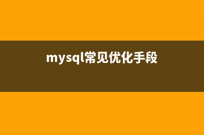 关于MySQL 优化的100个的建议(mysql常见优化手段)