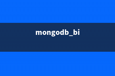 MongoDB入门教程之索引操作浅析(mongodb bi)