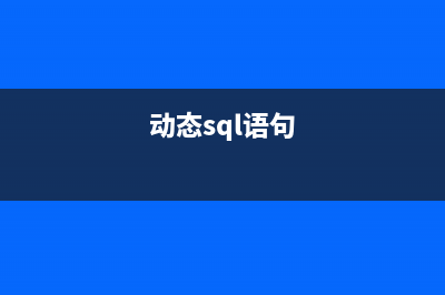 用非动态SQL Server SQL语句来对动态查询进行执行(动态sql语句)