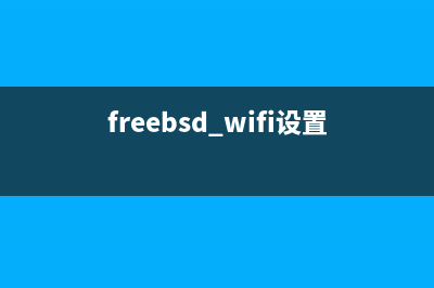 FreeBSD 6.2架设网站服务器教程图解(freebsd wifi设置)