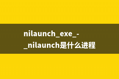 nilaunch.exe - nilaunch是什么进程 有什么用