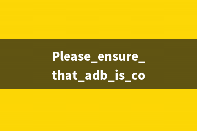 Please ensure that adb is correctly located at 'D:Androidandroid-sdkplatform-toolsadb.exe' and
