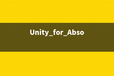 Unity for Absolute Beginners（三）