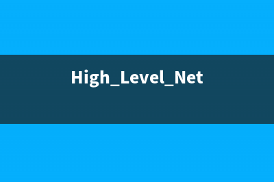 High Level Networking Concepts