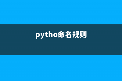 利用Python实现命令行版的火车票查看器(pytho命名规则)