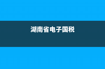 湖南国家电子税务局网站(国家税局湖南电子税务局) (湖南省电子国税)