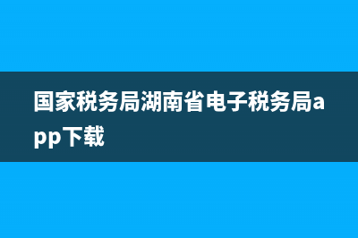 国家税务局湖南省电子税务局申报流程 (国家税务局湖南省电子税务局app下载)