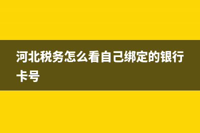 河北税务怎么看缴费详情 (河北税务怎么看自己绑定的银行卡号)