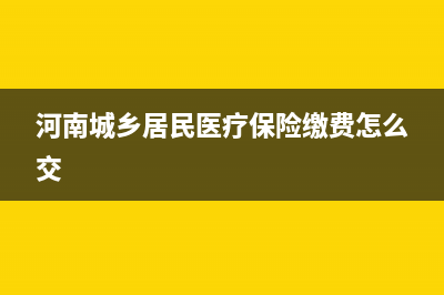 河南城乡居民医疗保险怎么查询？ (河南城乡居民医疗保险缴费怎么交)