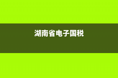 湖南国家电子税务局网上办税大厅(国家税务总局湖南电子税务局官网) (湖南省电子国税)