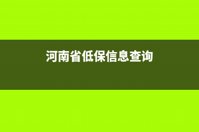 河南低保查询网上查询？ (河南省低保信息查询)