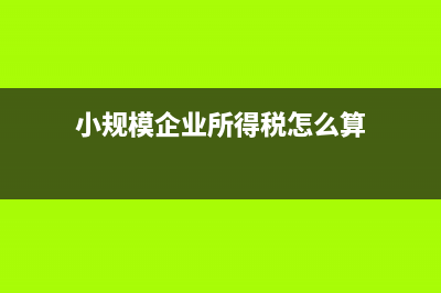 小规模企业所得税优惠政策2020年？ (小规模企业所得税怎么算)