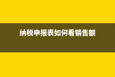 纳税申报表如何电子签章？ (纳税申报表如何看销售额)