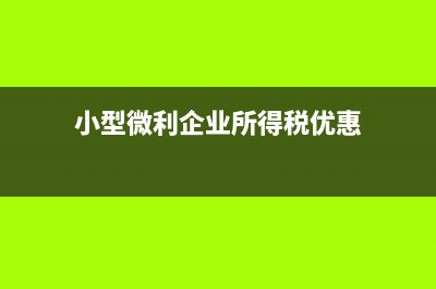 企业所得税优惠政策“两免三减半”是什么？ (小型微利企业所得税优惠)