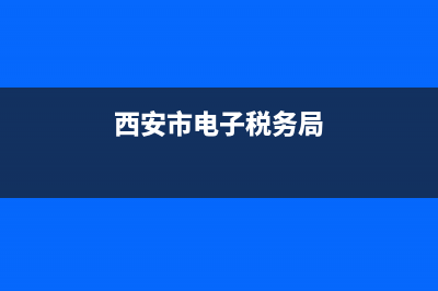 西安网上电子税务局(西安市电子税务局官网) (西安市电子税务局)