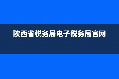 陕西省税务局电子税务局2.0版 (陕西省税务局电子税务局官网)
