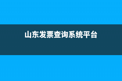 山东发票查询系统 (山东发票查询系统平台)