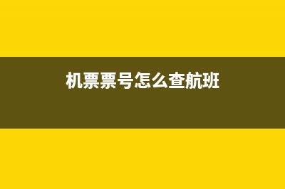 机票票号怎么查？ (机票票号怎么查航班)