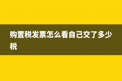 购置税发票怎么查？ (购置税发票怎么看自己交了多少税)