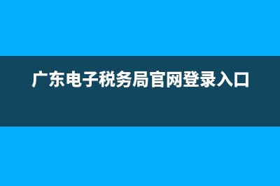 广东电子税务局个税版(广东省电子税务局个税app) (广东电子税务局官网登录入口)