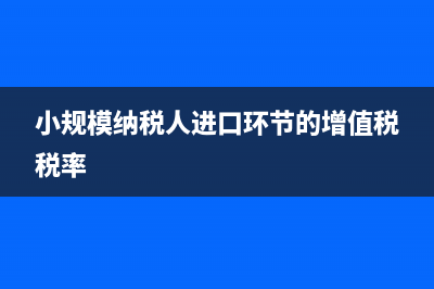 小规模纳税人进口货物应缴纳的增值税适用税率？ (小规模纳税人进口环节的增值税税率)