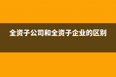 全资子公司和全资孙公司区别？ (全资子公司和全资子企业的区别)