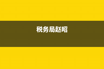 国税局局长赵先锋(国税局新来了一位赵局长) (税务局赵昭)
