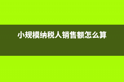 小规模纳税人销售自己使用过的小汽车如何填报增值税申报表？ (小规模纳税人销售额怎么算)