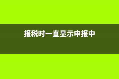 地税申报一直已提交待审核(税务申报成功之后还在待办) (报税时一直显示申报中)