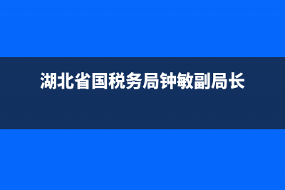 湖北省国税务局发票查询(湖北省国家税务局官网发票查询) (湖北省国税务局钟敏副局长)
