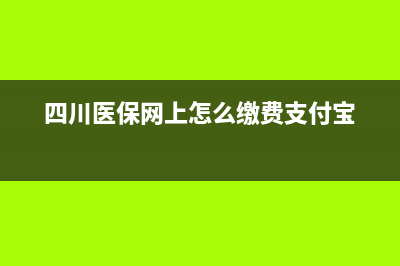 四川医保网上怎么缴？ (四川医保网上怎么缴费支付宝)