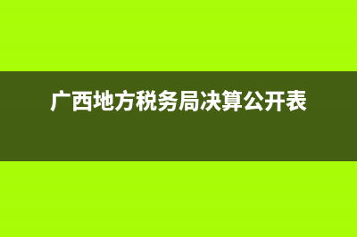 广西地方税务局放管服(广西税务局热线) (广西地方税务局决算公开表)