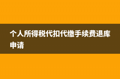 个人所得税代扣代缴系统怎么增加人员？ (个人所得税代扣代缴手续费退库申请)